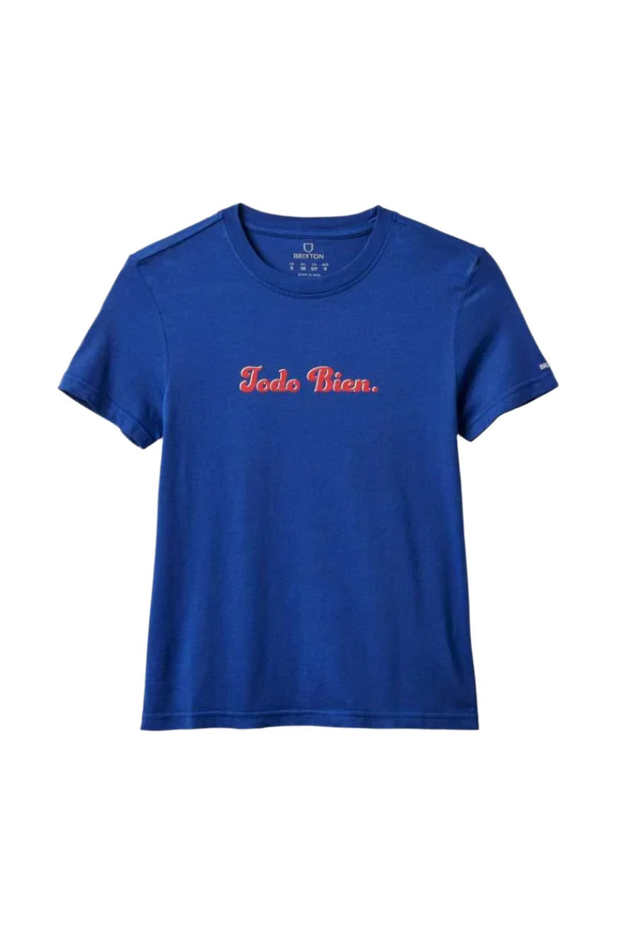 BRIXTON Women's Everythings Good Fitted T-Shirt Surf The Web Women's Short Sleeve T-Shirts Brixton 