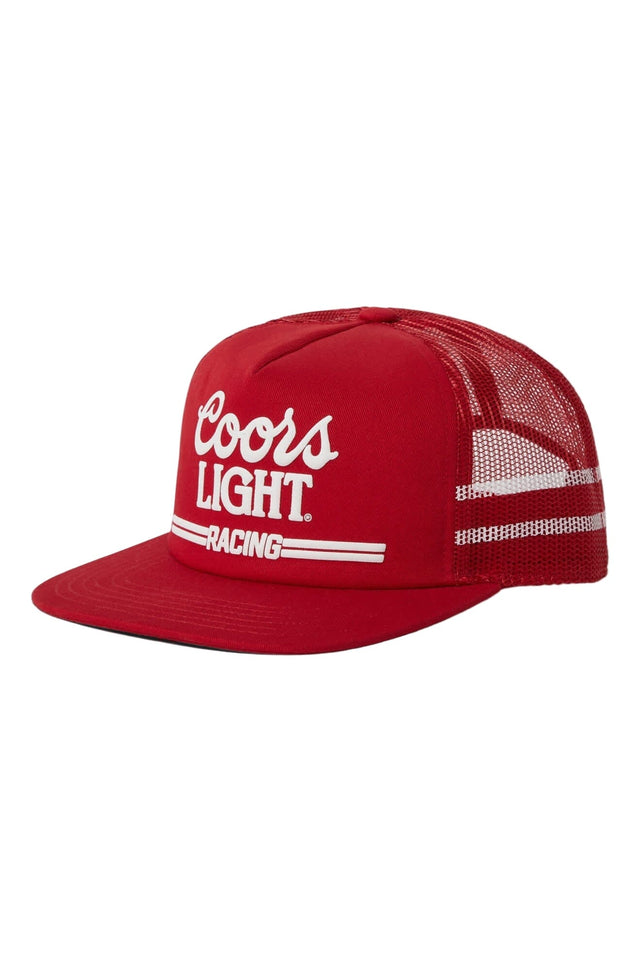 BRIXTON Coors Light Racing Trucker Hat Coors Red/White Men's Hats Brixton 