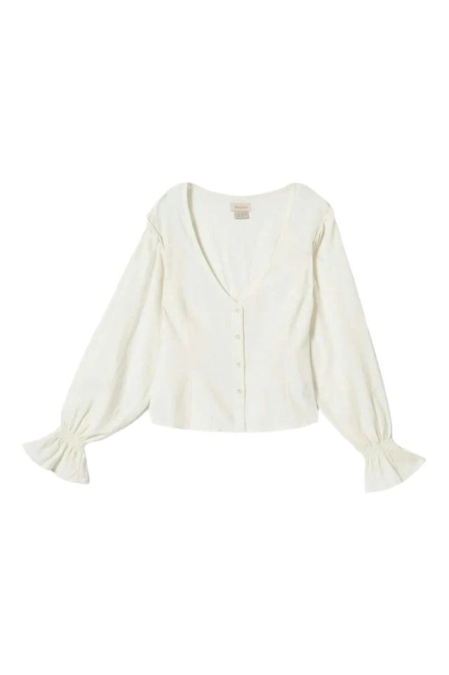 BRIXTON Women's The Meadow Blouse Off White Women's Blouses Brixton 