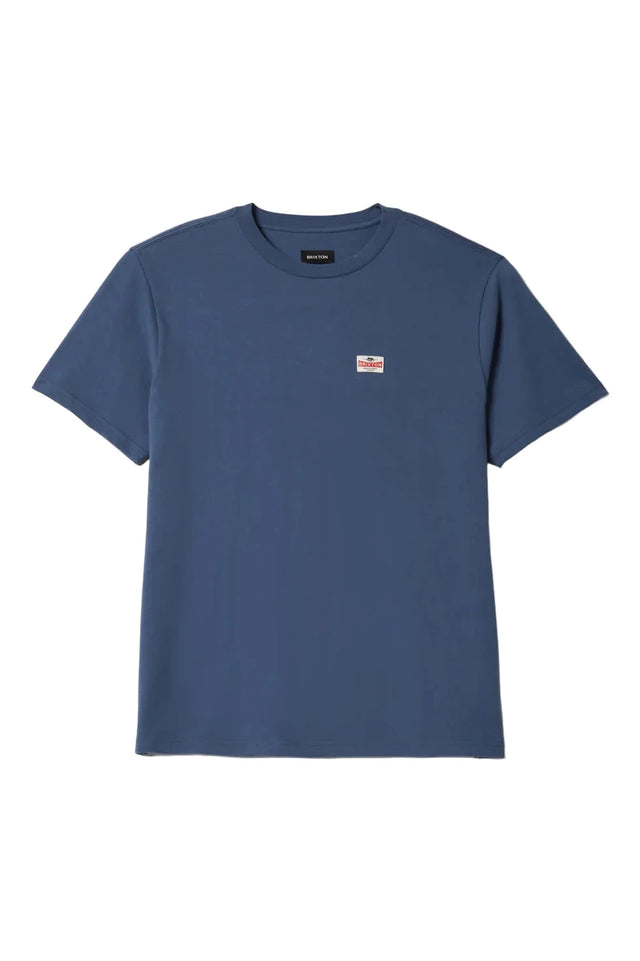 BRIXTON Highmont T-Shirt Bering Sea Worn Wash Men's Short Sleeve T-Shirts Brixton 