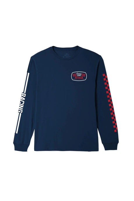 BRIXTON Coors Light Pit Stop Long Sleeve T-Shirt Coors Navy Men's Long Sleeve T-Shirts Brixton 