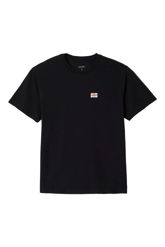 BRIXTON Highmont T-Shirt Black Worn Wash Men's Short Sleeve T-Shirts Brixton 