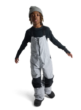 BURTON Kid's Skylar 2L Bib Snow Pants Silver Sconce 2026 Youth Snow Pants Burton 