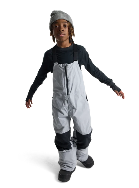 BURTON Kid's Skylar 2L Bib Snow Pants Silver Sconce 2026 Youth Snow Pants Burton 