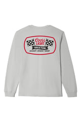 BRIXTON Coors Light Pit Stop Long Sleeve T-Shirt Silver Men's Long Sleeve T-Shirts Brixton 