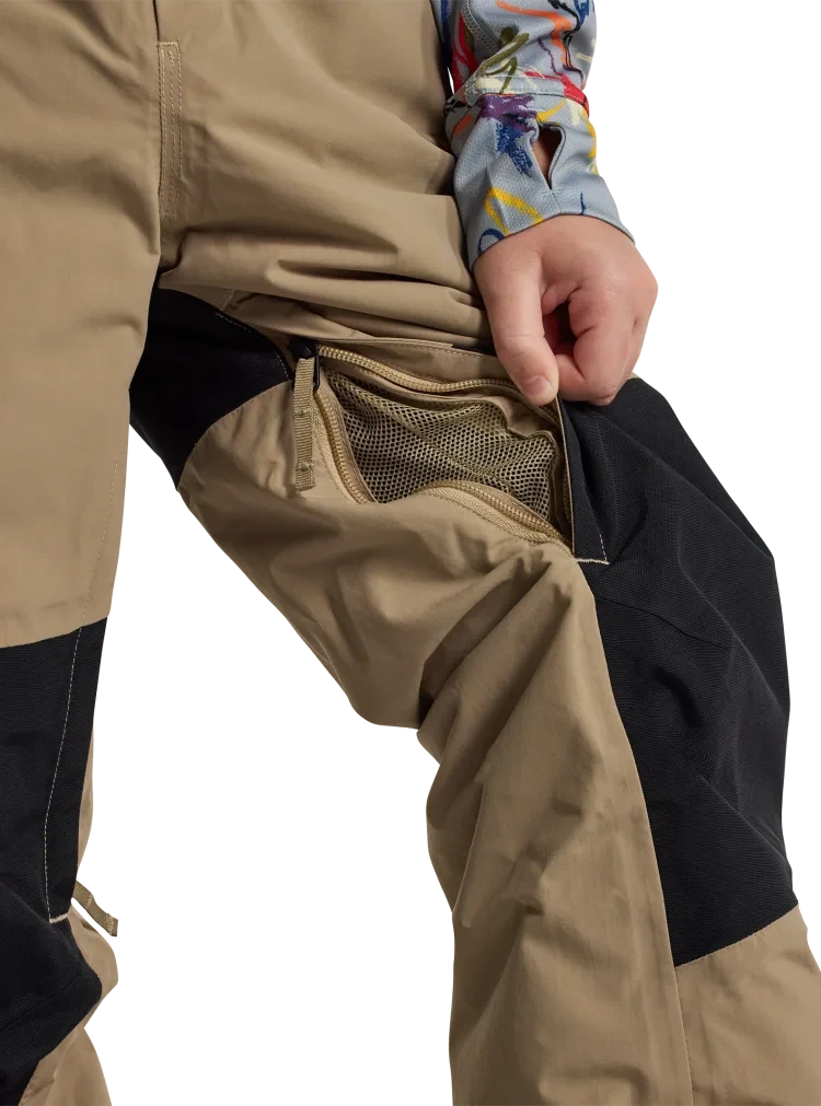 BURTON Kid's Skylar 2L Bib Snow Pants Summit Taupe 2026 Youth Snow Pants Burton 