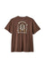BRIXTON Gorge Standard T-Shirt Sepia Worn Wash Men's Short Sleeve T-Shirts Brixton 