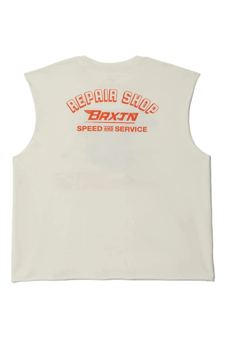BRIXTON Free Muscle Tank Off White Men's Tank Tops Brixton 