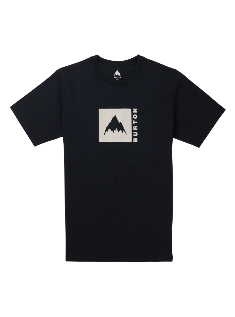 BURTON Classic Mountain Short Sleeve T-Shirt True Black Men's Short Sleeve T-Shirts Burton 