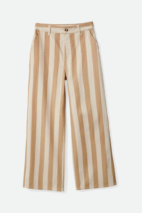 BRIXTON Women's Victory Wide Leg Pants Sand Women's Pants Brixton 
