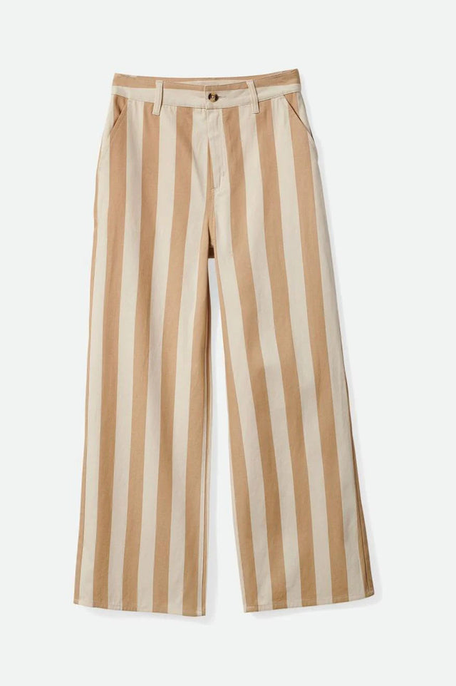 BRIXTON Women's Victory Wide Leg Pants Sand Women's Pants Brixton 