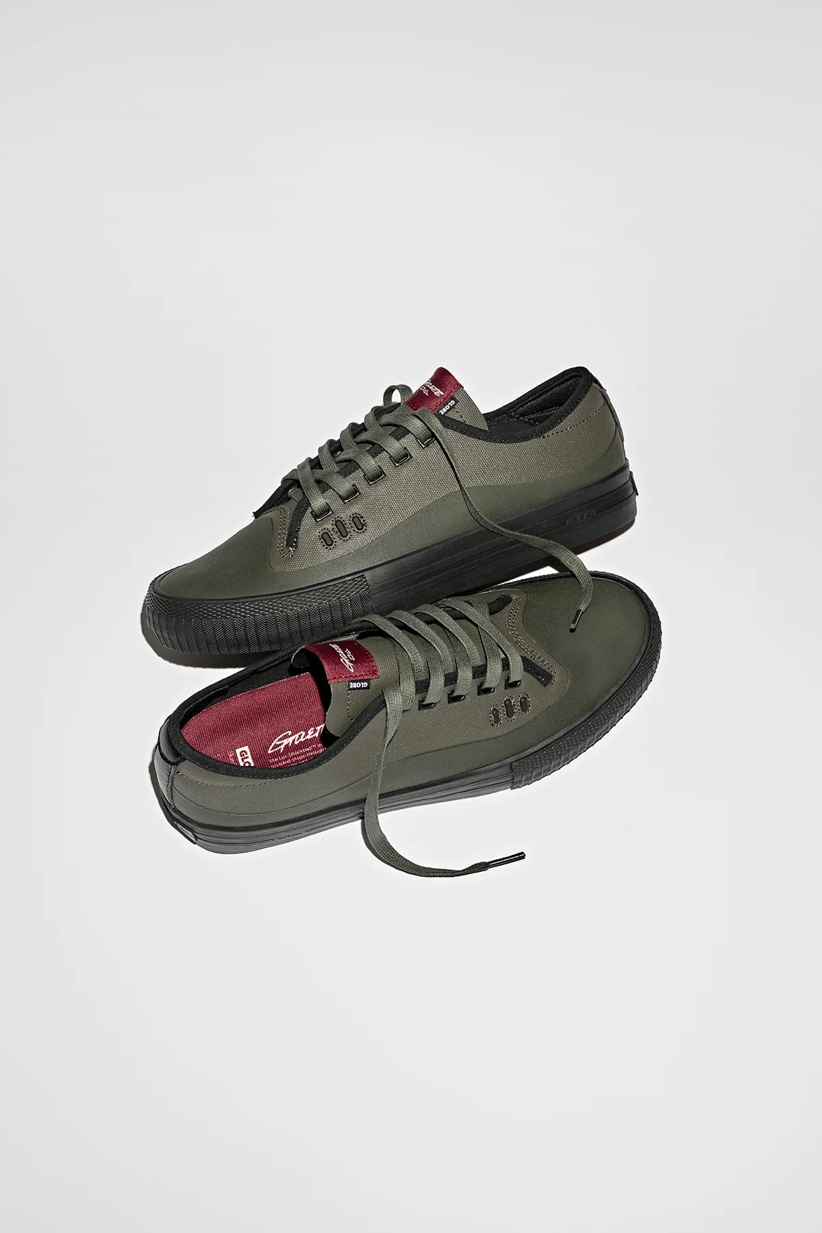 GLOBE Gillette Shoes Dark Olive/Black Men's Skate Shoes Globe 