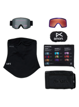 ANON M5 Smoke - Perceive Sunny Onyx + Perceive Variable Violet + MFI Face Mask Snow Goggle Snow Goggles Anon 