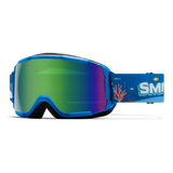 SMITH Youth Grom Cobalt Shark Bait - Green Sol-X Mirror Snow Goggle Youth Snow Goggles Smith 