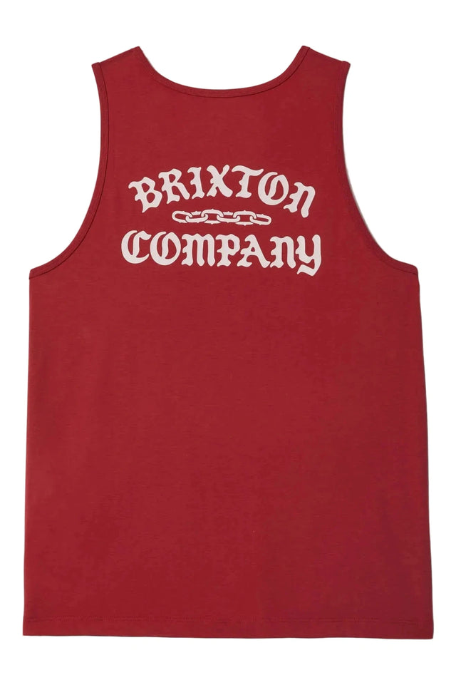 BRIXTON Chains Tank Top Robust Red Men's Tank Tops Brixton 
