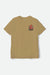 BRIXTON Seymour Tailored T-Shirt Antelope Men's Short Sleeve T-Shirts Brixton 