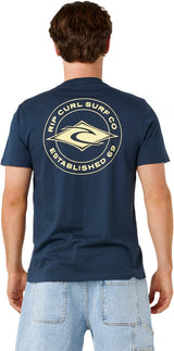 RIP CURL Staple T-Shirt Dark Navy Men's Short Sleeve T-Shirts Rip Curl 
