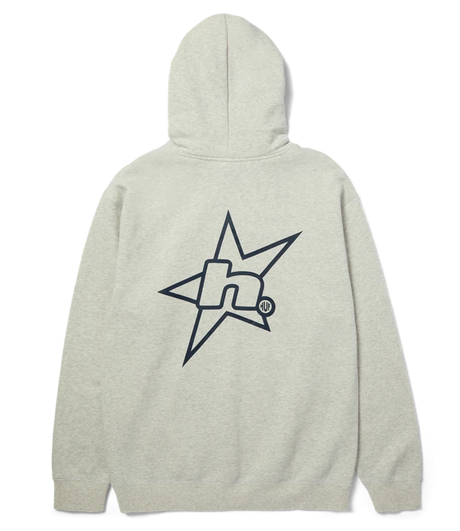 HUF H Star Logo Pullover Hoodie Ash Men's Pullover Hoodies Huf 