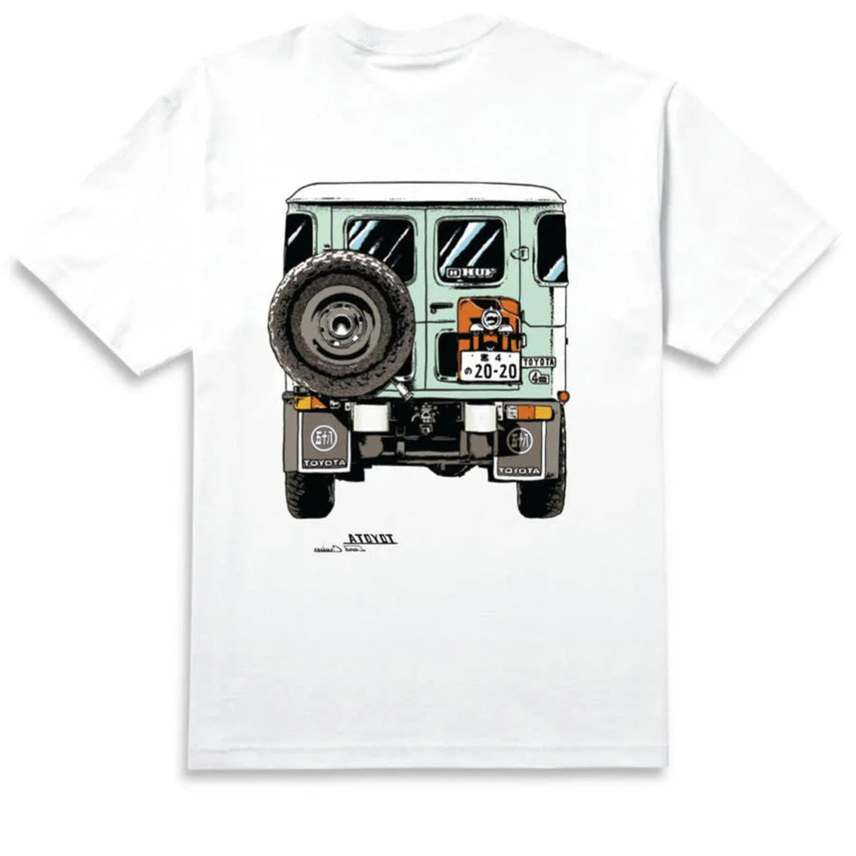 HUF X Toyota Sixties T-Shirt White Men's Short Sleeve T-Shirts Huf 