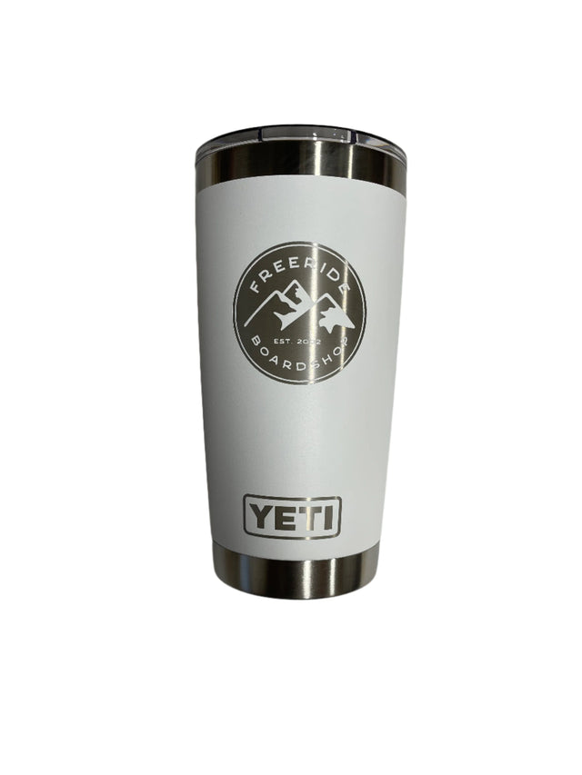 YETI Rambler 591 ML Tumbler With Magslider Lid Freeride White Drinkware Yeti 
