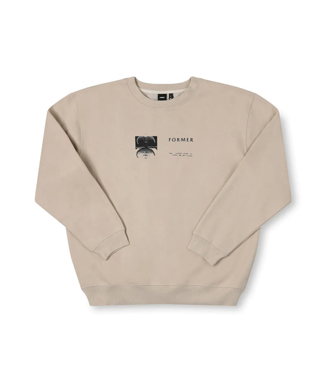 FORMER Array Crew Sweater Bone Men's Crewnecks Former 