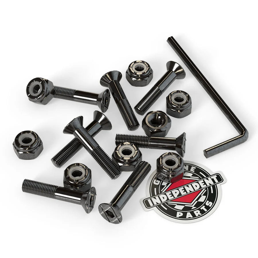 INDEPENDENT Allen 1in Black Skateboard Hardware Skateboard Hardware Independent 