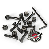 INDEPENDENT Allen 1in Black Skateboard Hardware Skateboard Hardware Independent 
