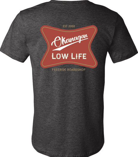 FREERIDE Low Life T-Shirt Dark Charcoal Men's Short Sleeve T-Shirts Freeride 