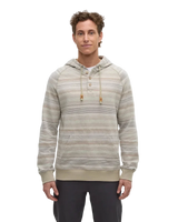 TENTREE Woodrow Hoodie Sand Stone/Multi Stripe Men's Pullover Hoodies Tentree 