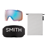 SMITH I/O MAG Black - ChromaPop Pro Photochromic Blue Mirror + ChromaPop Storm Blue Sensor Mirror Snow Goggle Snow Goggles Smith 