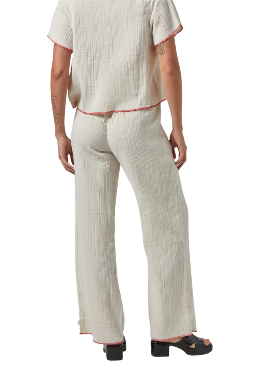 BRIXTON Women's Wandering Hudson Lounge Pants Off White Women's Pants Brixton 