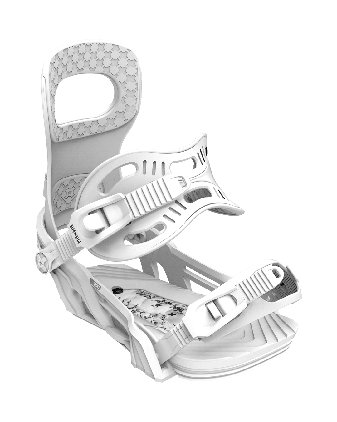 BENT METAL Joint Snowboard Bindings White 2027 Men's Snowboard Bindings Bent Metal 
