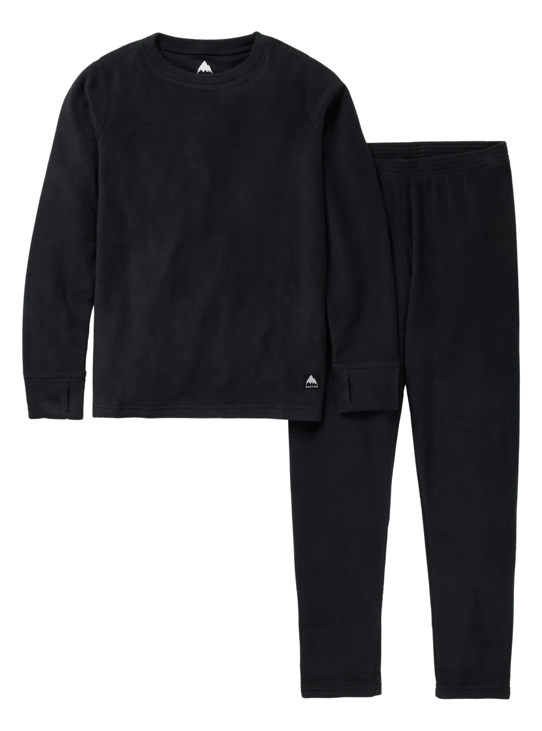 BURTON Kids Fleece Base Layer Set True Black Youth Base Layers Burton 