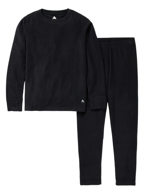 BURTON Kids Fleece Base Layer Set True Black Youth Base Layers Burton 