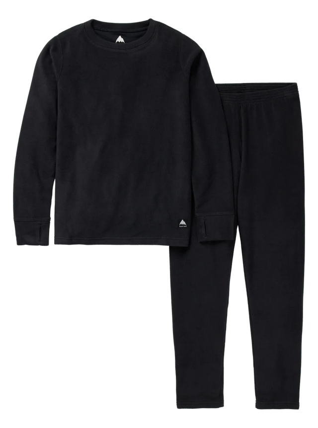 BURTON Kids Fleece Base Layer Set True Black Youth Base Layers Burton 
