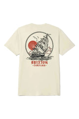 BRIXTON High Standards Standard T-Shirt Cream Men's Short Sleeve T-Shirts Brixton 