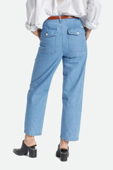 BRIXTON Women's Vancouver Pant Faded Indigo Women's Pants Brixton 