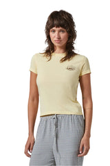 BRIXTON Women's Good Times Fitted Crew T-Shirt Panna Cotta Women's T-Shirts Brixton 