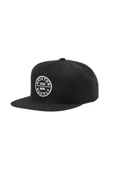 BRIXTON Oath III Snapback Hat Black Men's Hats Brixton 