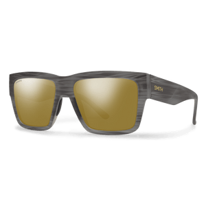 SMITH Lineup Matte Gray Horn - ChromaPop Bronze Mirror Polarized Sunglasses Sunglasses Smith 