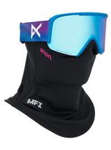 ANON Nesa S Pink Denim - Perceive Variable Blue + Perceive Cloudy Burst + MFI Face Mask Snow Goggle Snow Goggles Anon 