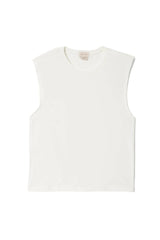 BRIXTON Women's Carefree Organic Garment Dyed Muscle Tank Off White Women's Tank Tops and Halter Tops Brixton 