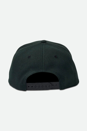 BRIXTON Crest Netplus Snapback Hat Black Men's Hats Brixton 