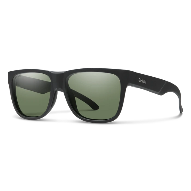 SMITH Lowdown 2 Matte Black - ChromaPop Grey Green Sunglasses Sunglasses Smith 