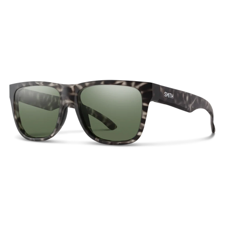SMITH Lowdown 2 Matte Grey Tortoise - ChromaPop Polarized Grey Green Polarized Sunglasses Sunglasses Smith 