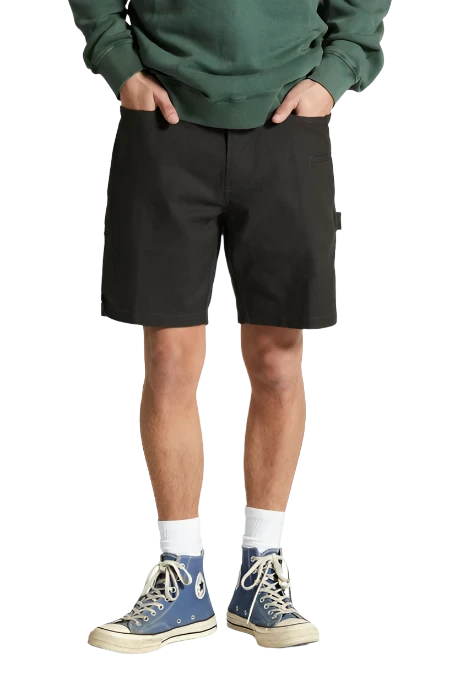 BRIXTON Builders Carpenter Short Washed Black Men's Walkshorts Brixton 