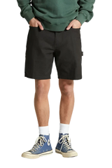 BRIXTON Builders Carpenter Short Washed Black Men's Walkshorts Brixton 