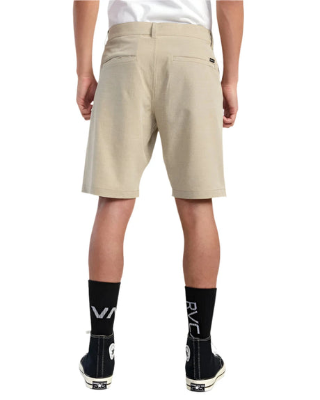 RVCA Balance Hybrid Shorts Khaki Men's Hybrid Shorts RVCA 
