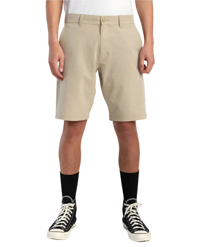 RVCA Balance Hybrid Shorts Khaki Men's Hybrid Shorts RVCA 