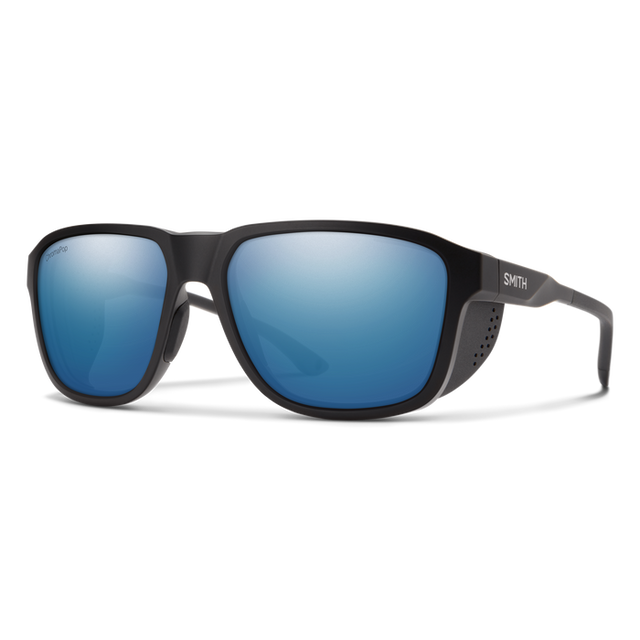 SMITH Embark Matte Black -ChromaPop Blue Mirror Polarized Sunglasses Sunglasses Smith 